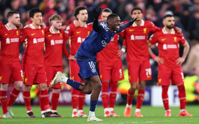 Ousmane Dembélé double silences Anfield as PSG eliminate Liverpool from Champions League