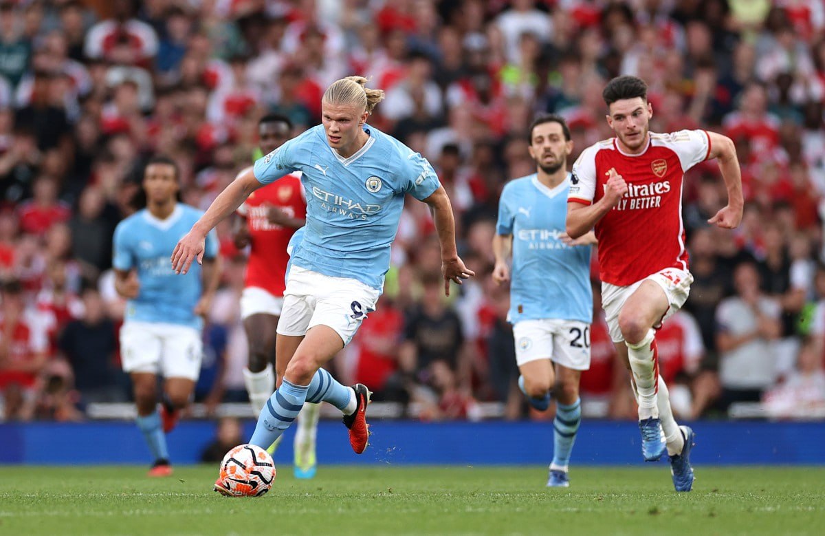 Haaland strikes decisive blow as Man City defeat Arsenal 2-1 in title race thriller